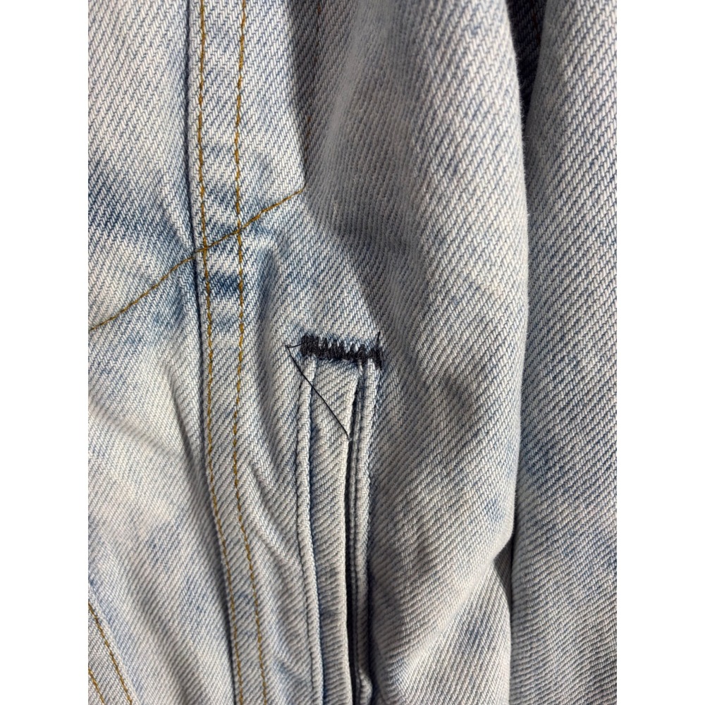 Vintage Mens Levis Denim Trucker Jacket S Light Blue 70506-0214 Made in USA - Picture 10 of 16